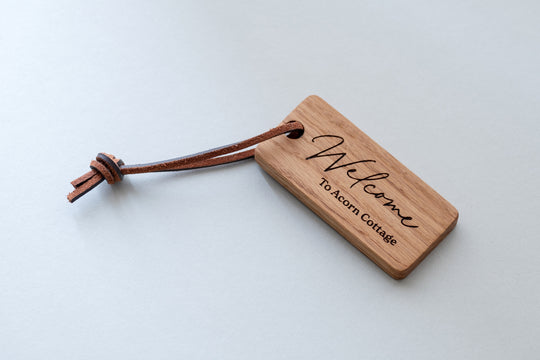 Welcome Hamper Label, Wooden Label