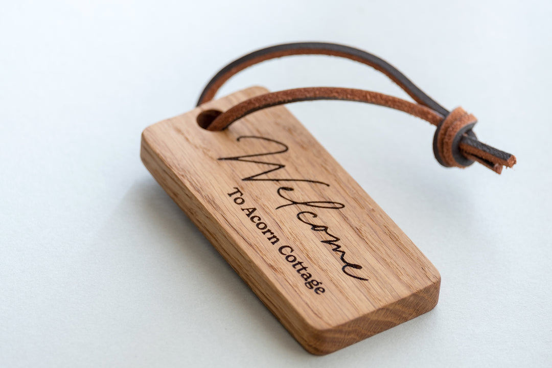 Welcome Hamper Label, Wooden Label