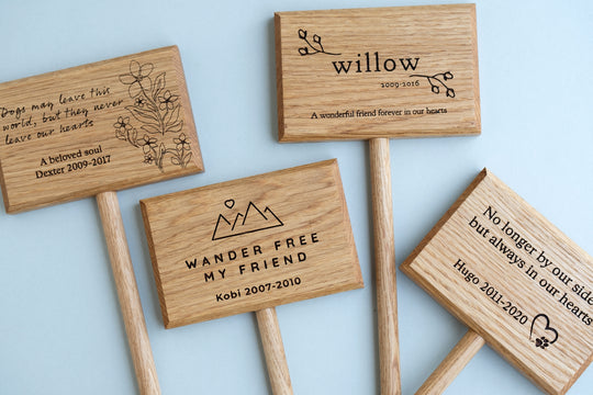 Pet memorial plaque designs