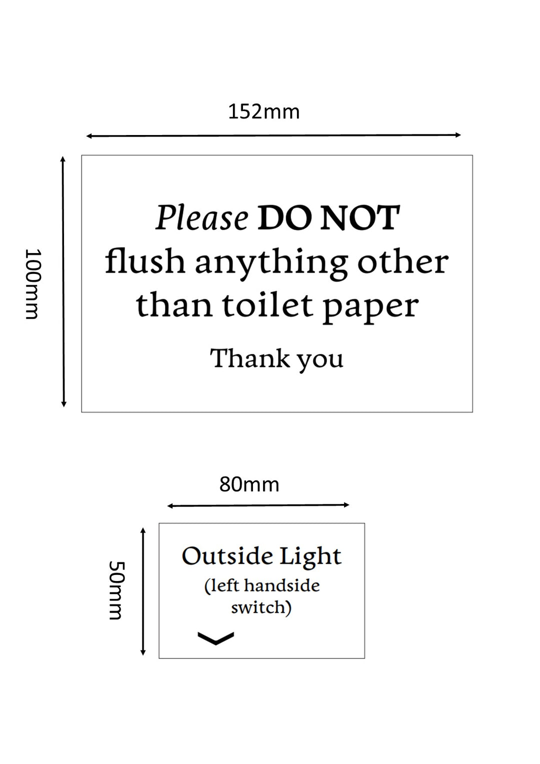 Polite Notice Sign - Information Sign