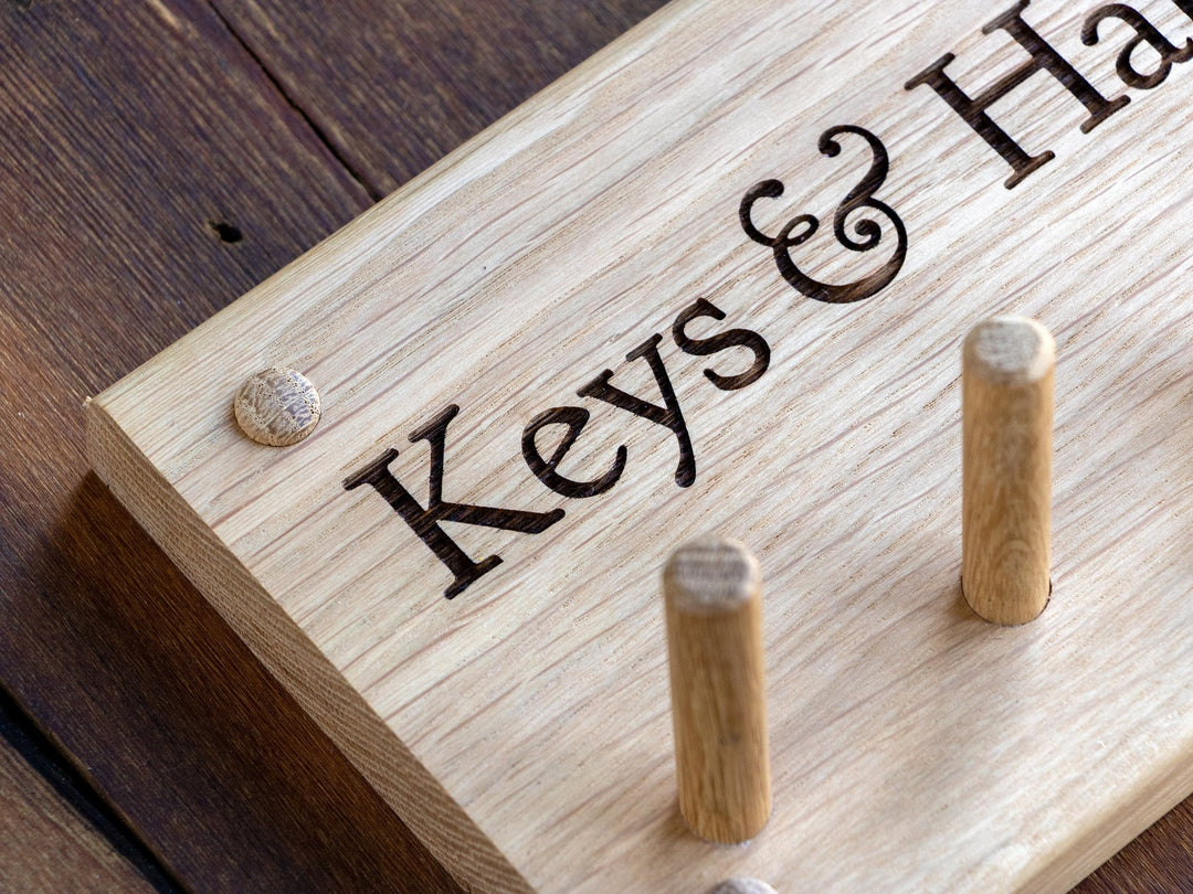 Key Rack for Wall with Shaker Pegs