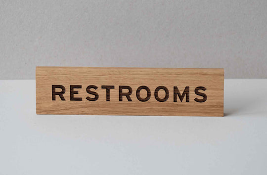 Custom Engraved Oak Door Sign | Personalised Wooden Room Name Plate