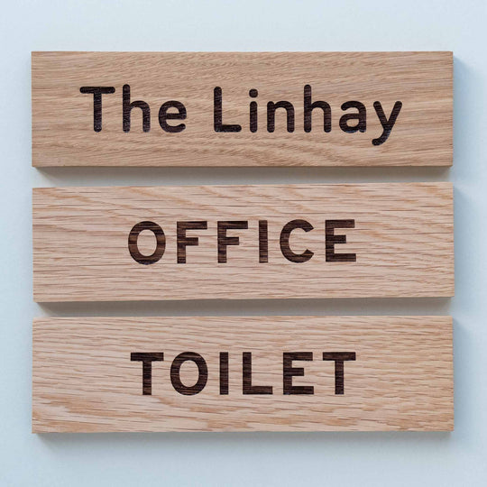 Door name plate signs